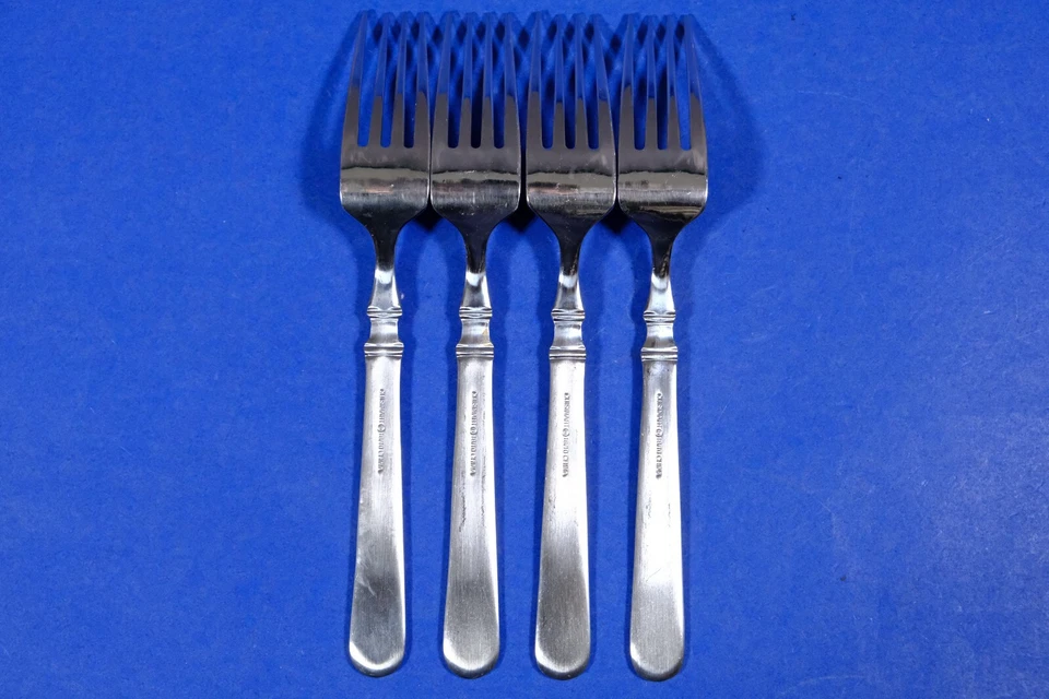 4 x Cuisinart Oxford мороз ручки из нержавеющей стали ужин вилки 7 7/8» - Изображение 2 из 2