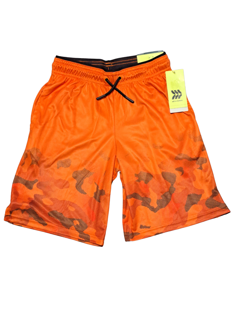Mens Moisture Wicking Athletic Basketball & Gym Workout Shorts With Pockets Red Navy L