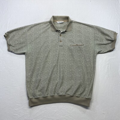 An Alexxus Exclusive Polo Golf T Shirt Mens Large Beige Shirt Short ...