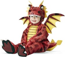 California Costume Adorable Dragon Infant Dress Up Halloween Outfit Sz 18-24 Mo