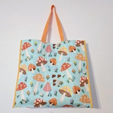 Shopping Gift Bag Mushrooms Wildflowers Morels Shopping New T.J. TJMaxx 