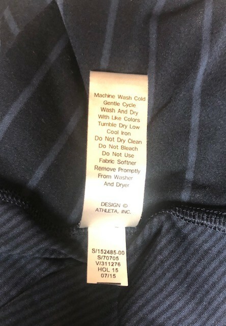 トップス vintage Pre-owned Athleta Blue and Gray Striped Racerback Tank, Size XXS