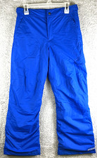 Columbia Youth Snow Skiing Pants Size Large Fleece Lined Blue Outgrown Tech