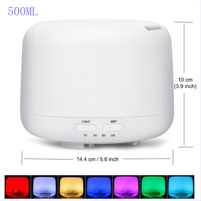 Essential Aroma Oil Diffuser Aromatherapy LED Ultrasonic Air Purifier Humidifier