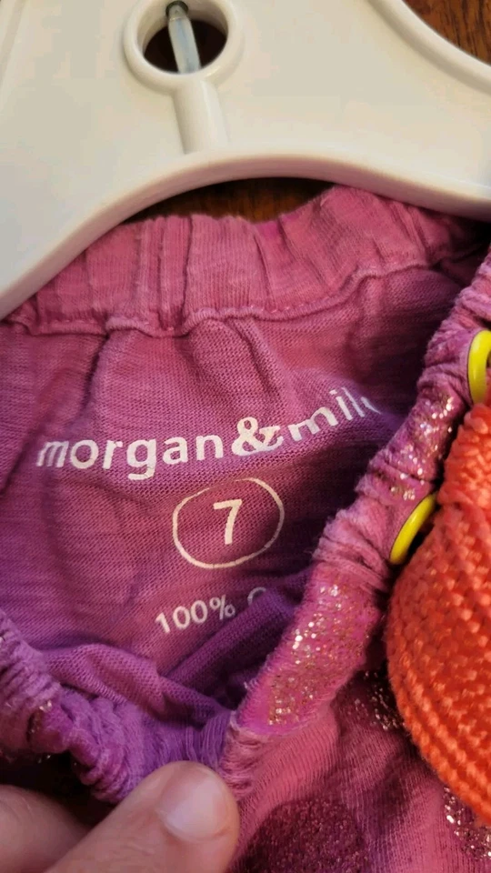 Girls Morgan And Milo Dress Purple Polka Dot Size 7 - Image 3 of 4