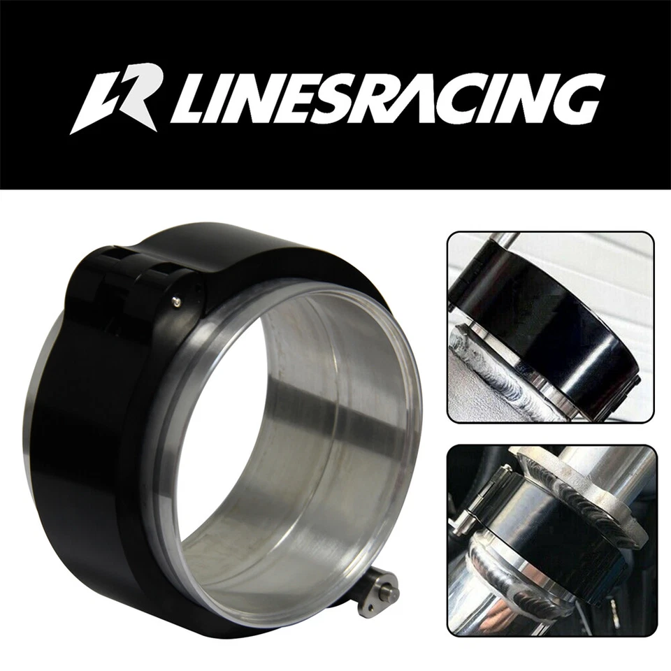 Abrazadera de banda en V de admisión HD de aluminio de 3,5"" 89 mm liberación rápida para intercooler turbo Foto 2 de 4