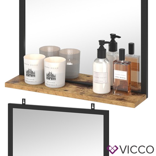 Vicco espejo Fyrk espejo de baño con estante - Imagen 6 de 8