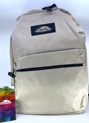 TrailMaker Beige Backpack w/ School Supplies in Bag Bundle 17 Inch Bookbag Set