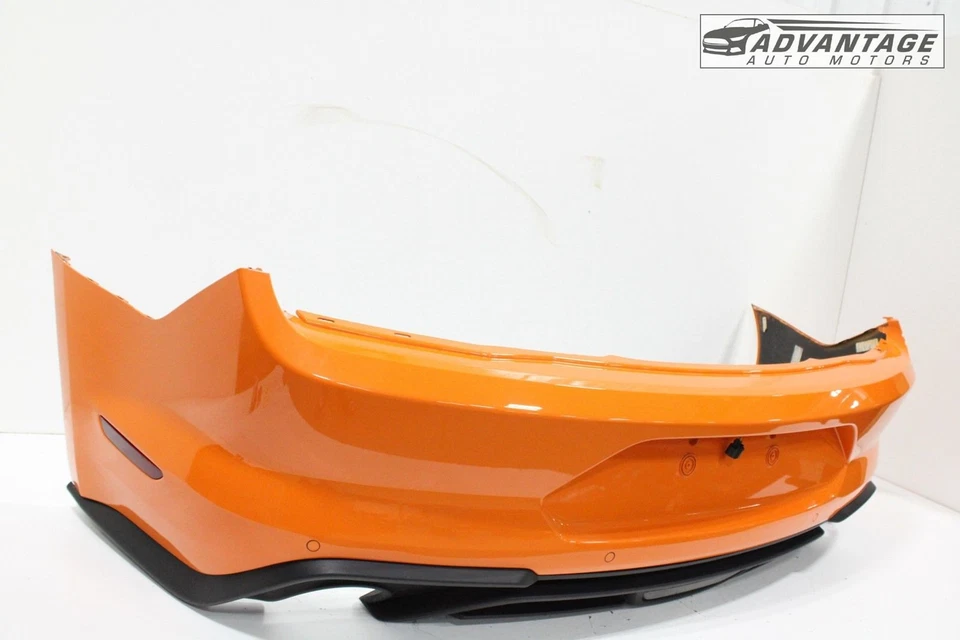 2018-2023 FORD MUSTANG REAR BUMPER COVER SHELL PANEL TWISTER ORANGE PEARL OEM - Image 3 of 4
