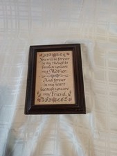 7.25 x5.5 Free standing Or Hanging mother friend home decor Frame 1993