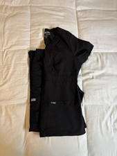 Grey's Anatomy Black Scrub Set Top Pants