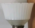 National Home Lamp Console #954 Milk Glass Frosted Waffle Lamp Shade 2.5" Fitter