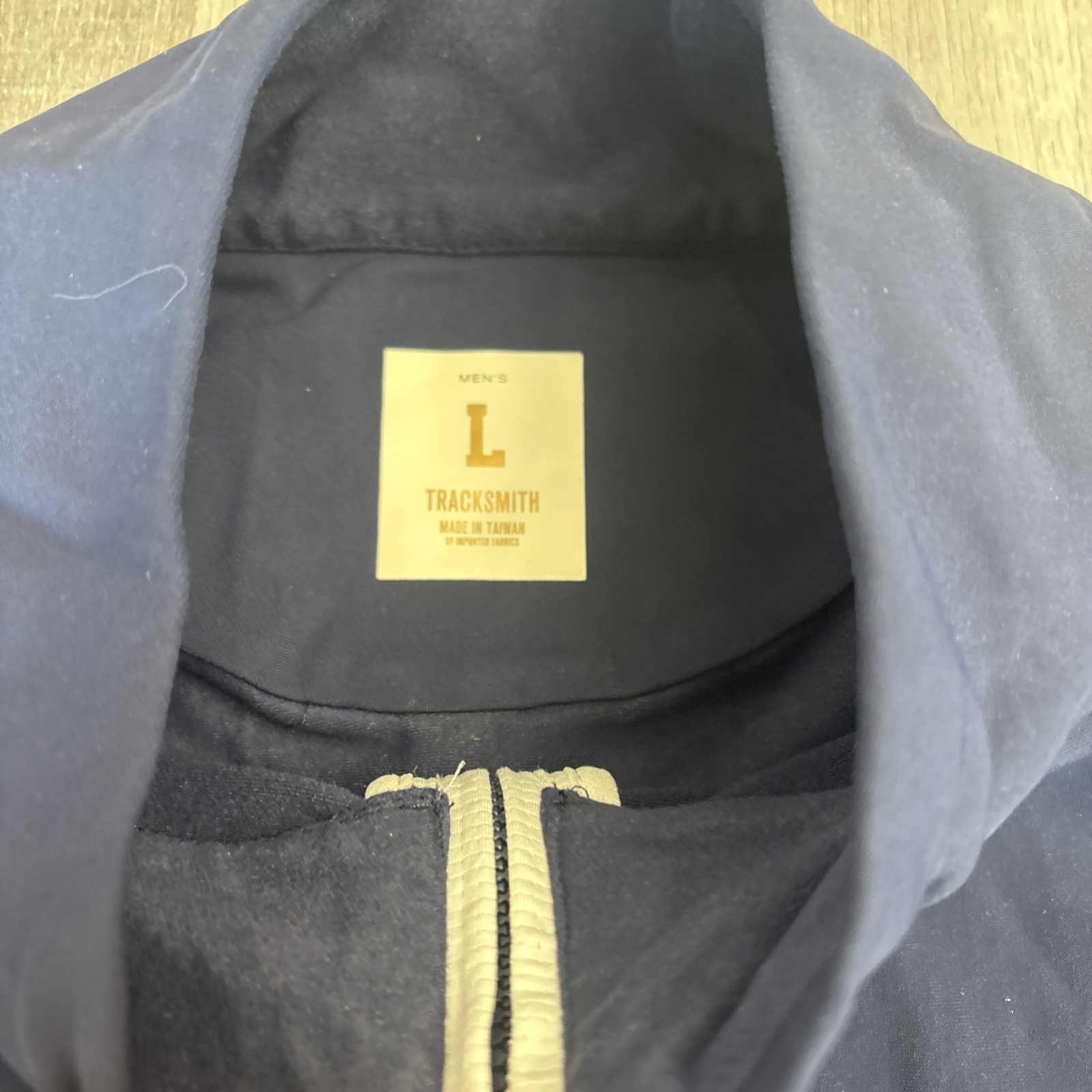 Tracksmith Performance 1/4 Zip Pullover Navy Blue… - image 6