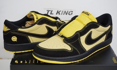 Nike Air Jordan 1 Retro Low OG Quai 54 AJ 1 Black Tour Yellow IB8836-007 FF