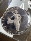 Indonesia 1970 SILVER 500 Rupee PROOF RARE - DBOX — photo 5