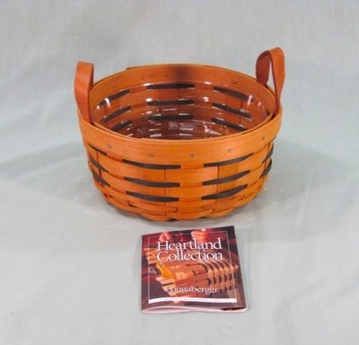 LONGABERGER 2001 Heartland Button Basket #15423 Plain, (No Accessories)