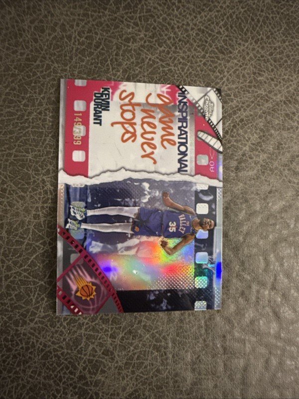 2025-26 Topps Chrome - Inspirational Kevin Durant #IP-4 Magenta Refractor /399