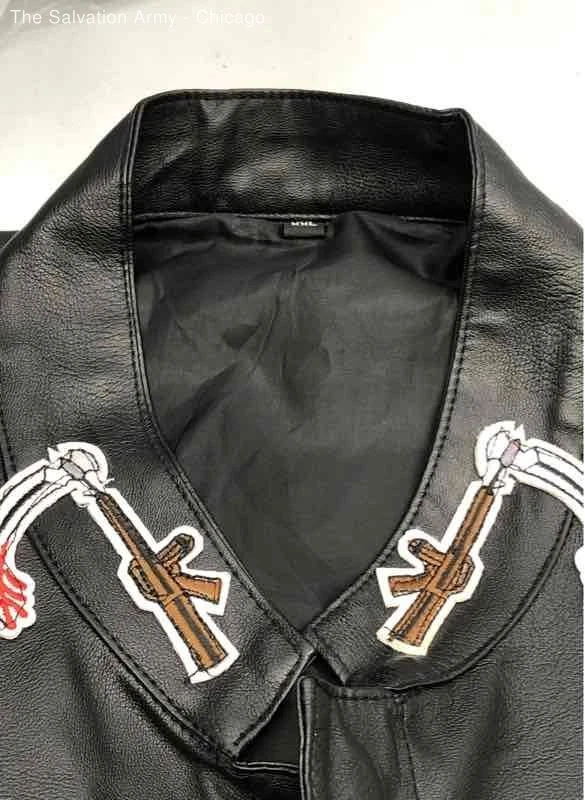 Sons Of Anarchy Mens Black Sleeveless Pockets Snap Front Motorcycle Vest Sz 2XL - Image 4 of 4