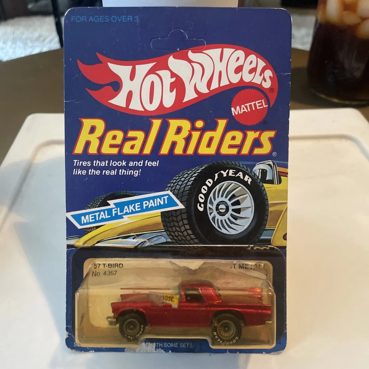 Hot Wheels Real Riders 57 T Bird In Vintage Manufacture Diecast