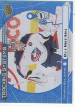 25-26 UPPER DECK UD TRACKING  SYSTEMS  # TS-28 ELVIS MERZLIKINS COLUMBUS JACKETS