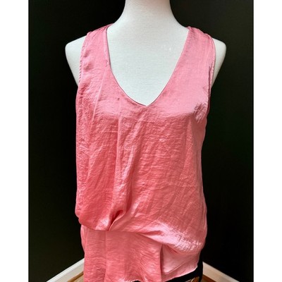 NWT Philosophy Republic Pink Sleeveless V-Neck Blouse Women's S
