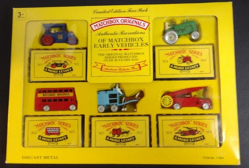 1992  A MOKO-Lesney boxed set of Matchbox Originals Recreations #1,4,5,7 & 9 MIB