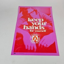 Vintage 1976 Dow Chemical PSA Art Poster 'Keep Your Hands'