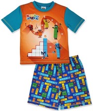 Kids Orange Short Sleeve Pyjamas 45 Years 110cm