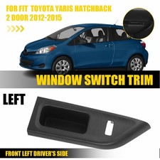 Front Left Door Window Switch Bezel Trim Panel Cover For Toyota Yaris 2012-2014