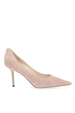 JIMMY CHOO 'Love' Pink Suede Stiletto Pumps New  Authentic