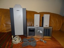 Nakamichi SoundSpace 8 5 Bank CD Player Subwoofer 2 Speakers Cables Remote