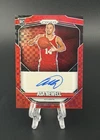 Asa Newell 2025 Panini Prizm Auto Red Power Prizm SP /75 RC Rookie Hawks