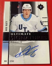 2024-25 Upper Deck Ultimate Collection Aku Raty #URS-AR Signatures Rookies Auto