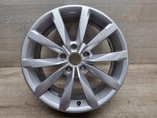 1x Alufelge 17 Zoll 7.0" 5x112 49ET Glanz Silber 5G0601025B VW Golf Vii