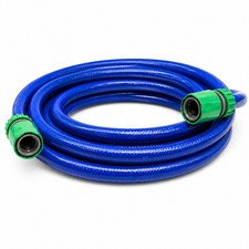 Fresh Food Safe Drinking Water Hose Pipe & Connectors Caravan Motorhome Blue