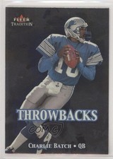 2000 Fleer Tradition Throwbacks Charlie Batch #13T jm6