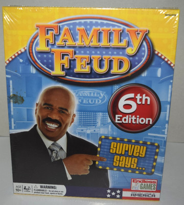 Family Feud 6th Home Edition Board Game Survey Says Steve Harvey New Sealed