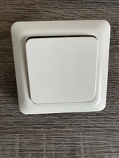 Wechselschalter Berker Modul 2 cremeweiss komplett mit Rahmen und Einsatz