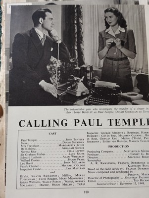 Sk181 Ephemera 40er Jahre Filmartikel Calling Paul Temple