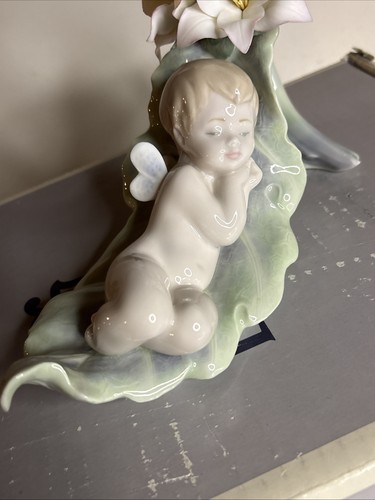 Lladro 6787 Dreaming On Dew Drops New With The Original Box Absolutely Stunning - Picture 7 of 12