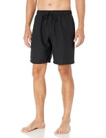 Badehose Herren Schwarz XL 23Cm Mit Netzfutter, Taschen, Kordelzug - Amazon
