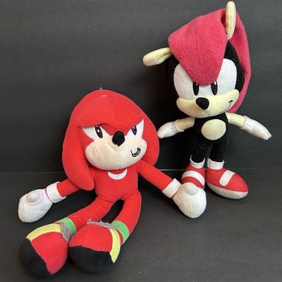 Sonic Shadow Hedgehog Plush & Knuckles Zipper Pouch Plush SEGA