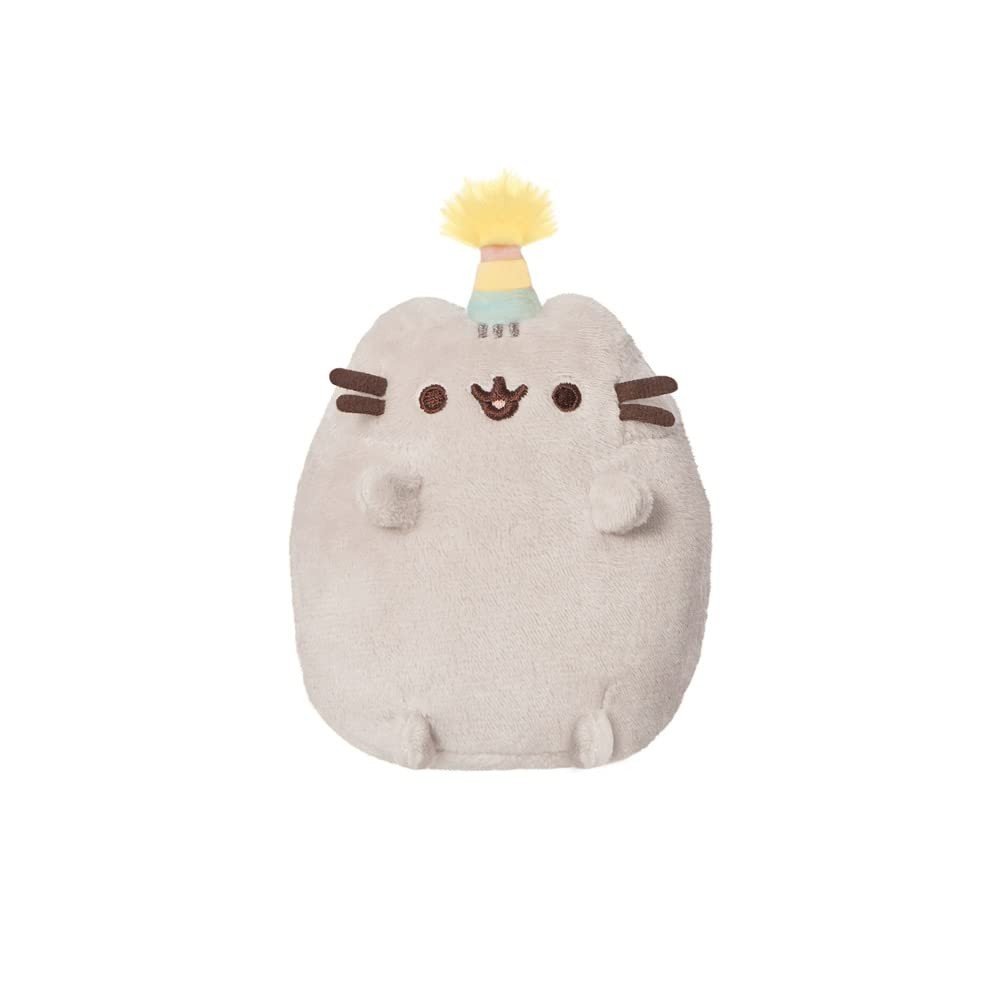 AURORA Party Hat Pusheen Small Soft Toy Gift Plush in Grey - New & Sealed