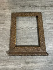 Antique Ornate Floral Carved Wooden Picture Frame 18.75x13.5  Fits 14x10  Photo