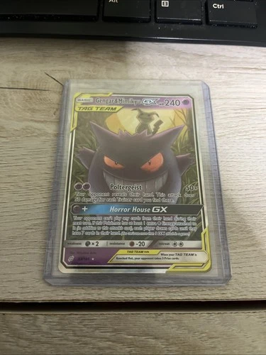 Pokémon TCG Gengar & Mimikyu GX Holo Ultra Rare Card 53/181 Tag Team Read desc