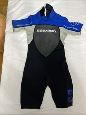 SeaDoo BRP Stallion Shorty Wetsuit Youth Size 10 Black/Royal