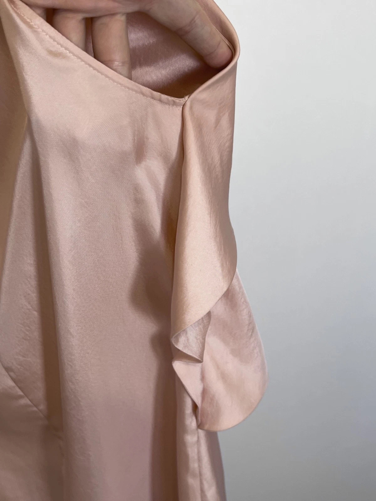 Mini Abito Rosso Valentino 100% Seta IT 40 FR 36 Rosa Cipria