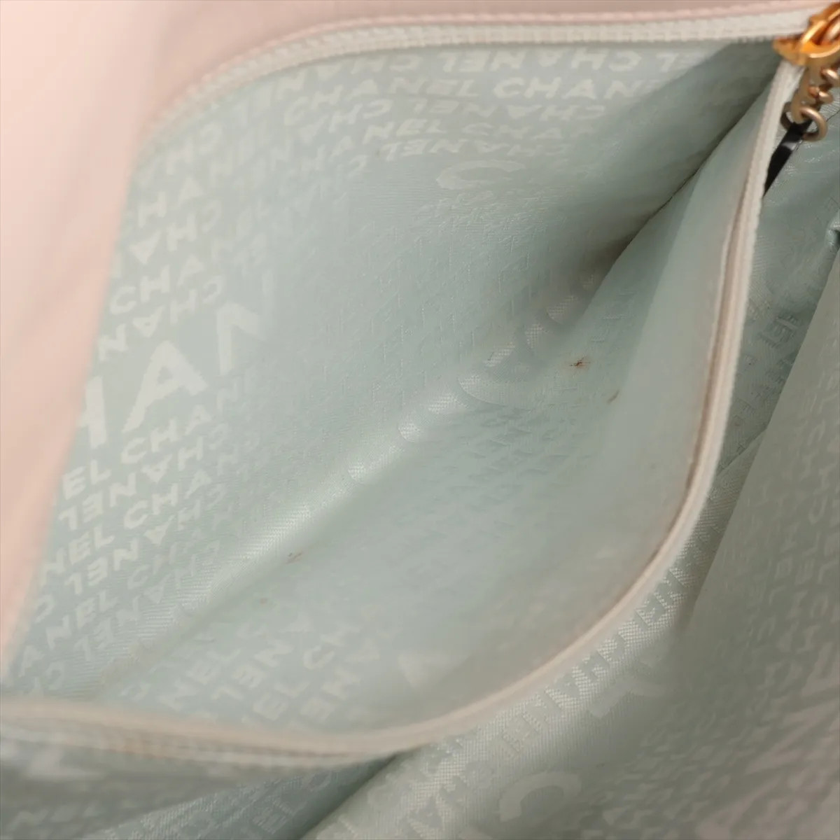 Chanel Coco Mark Silk Single Flap Single Chain Bag Pink Gold Metal Fittings thumbnail 7