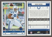 ROBERT MATHIS Colts 2005 Score Rookie Card #126 SP RC Future HOF / 2 Available. rookie card picture