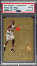 1998 Skybox Molten Metal Fusion #28F Titanium Kenny Anderson SP Insert PSA 6